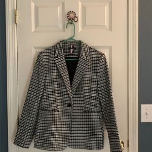Tommy Hilfiger plaid print stretch flex fit blazer